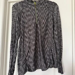 Athleta Monochrome Striped Top